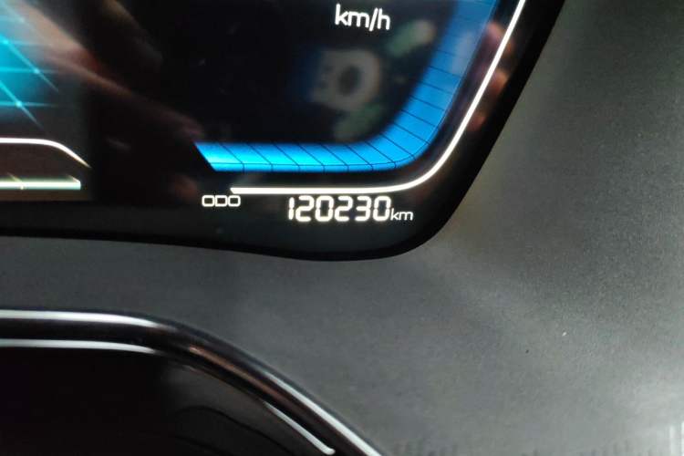Used BYD Tang New Energy 2021 DM 2.0T Four-Wheel Drive Performance Edition Prestige Model Odometer Close Up