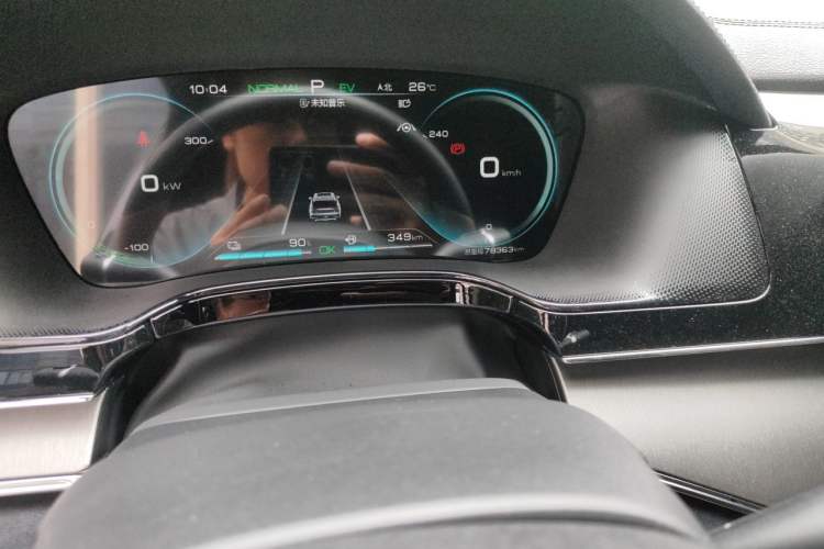 Used BYD Tang New Energy 2021 DM-i 112KM Prestige Model Odometer Close Up