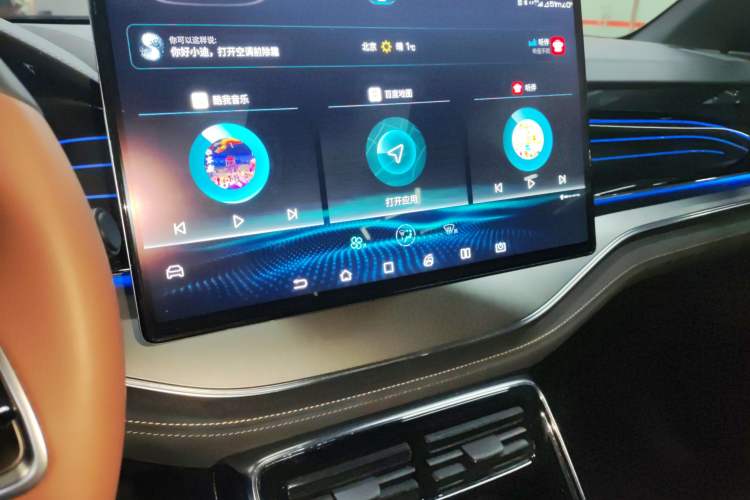 Used BYD Tang New Energy 2021 EV Four-Wheel Drive High-Performance Flagship Model Audio And AC Panel
