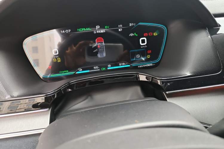 Used BYD Tang New Energy 2021 DM-i 112KM Prestige Model Odometer Close Up