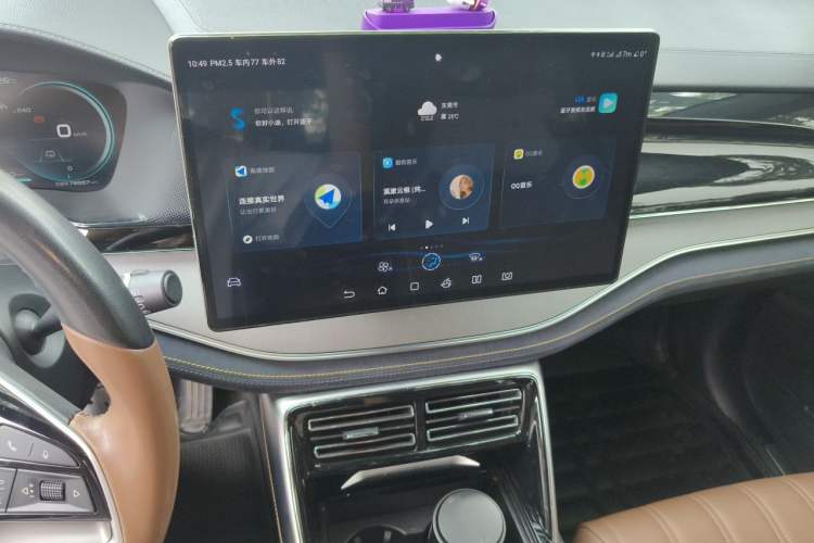 Used BYD Tang New Energy 2021 DM-i 112KM Prestige Model Audio And AC Panel