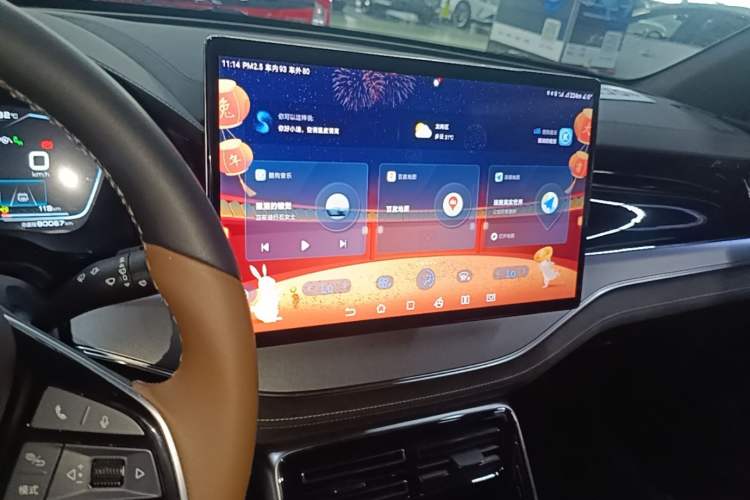 Used BYD Tang New Energy 2021 DM-i 112KM Prestige Model Audio And AC Panel