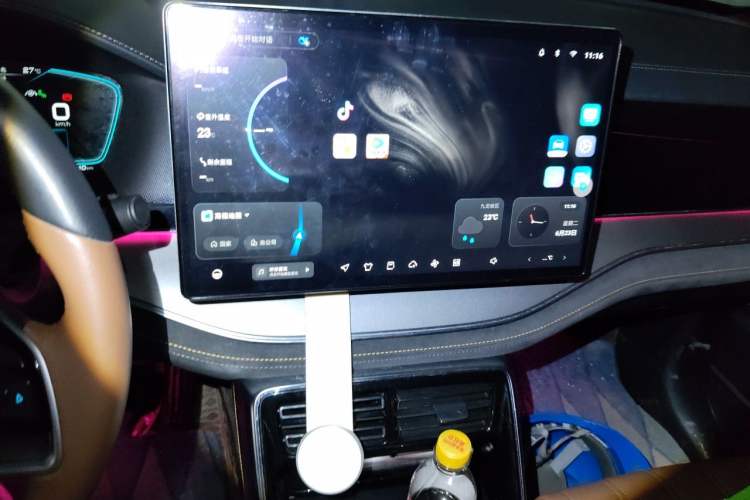 Used BYD Tang New Energy 2021 DM-i 112KM Prestige Model Audio And AC Panel
