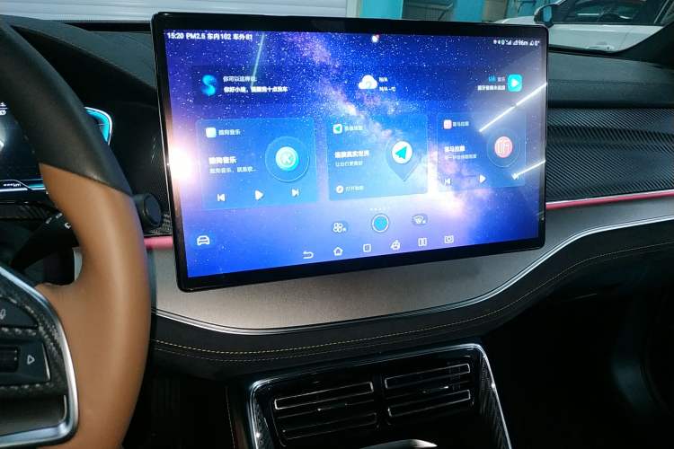 Used BYD Tang New Energy 2021 DM-i 112KM Prestige Model Audio And AC Panel