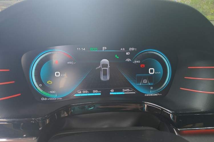 Used BYD Tang New Energy 2021 DM 2.0T Four-Wheel Drive High-Performance Flagship Model Instrument Cluster