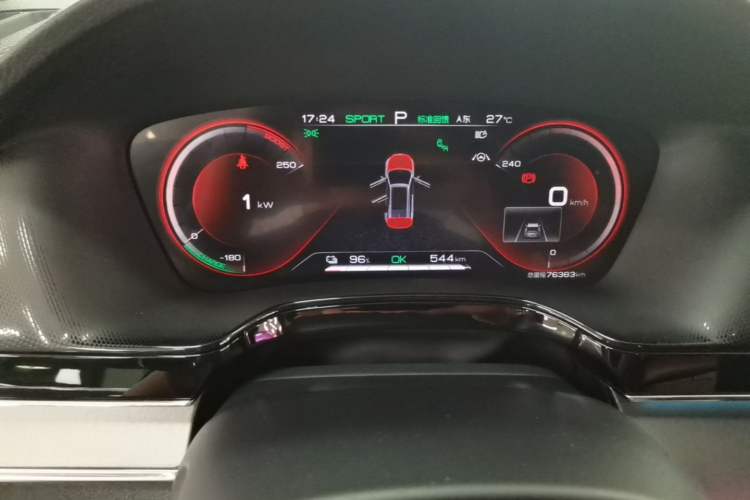 Used BYD Tang New Energy 2021 EV Long-Range Luxury Model Instrument Cluster