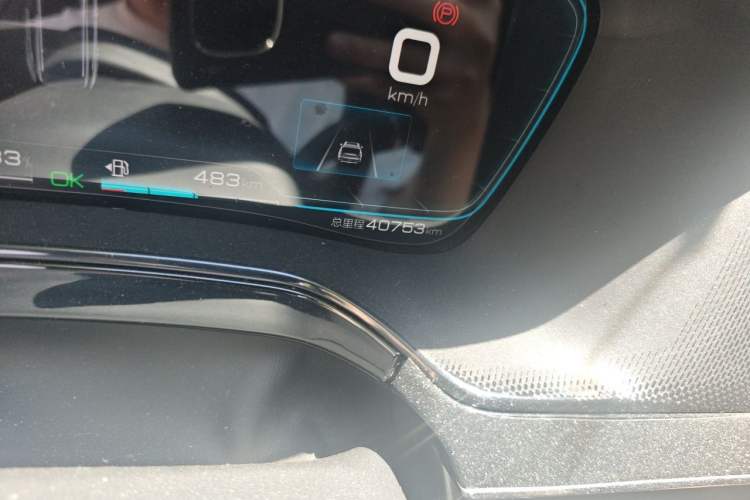 Used BYD Tang New Energy 2021 DM-i 112KM Prestige Model Odometer Close Up