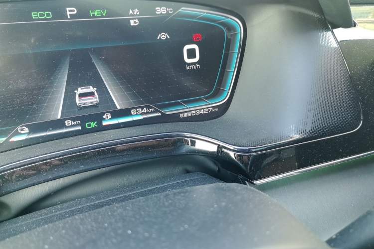 Used BYD Tang New Energy 2021 DM-i 112KM Prestige Model Odometer Close Up