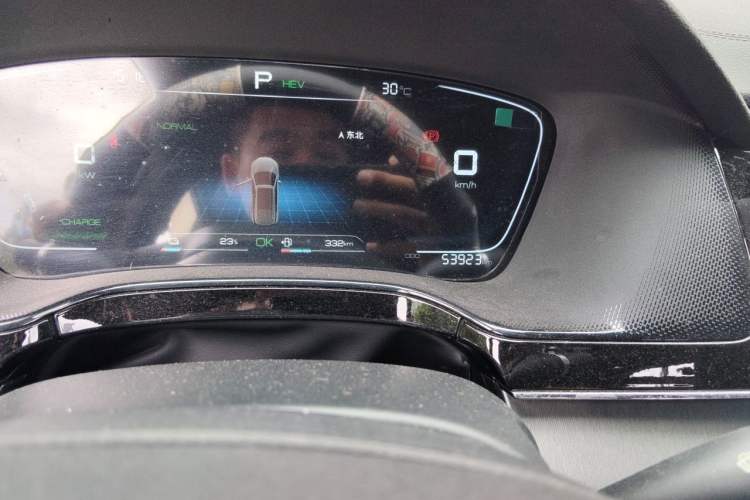 Used BYD Tang New Energy 2021 DM-i 112KM Prestige Model Odometer Close Up