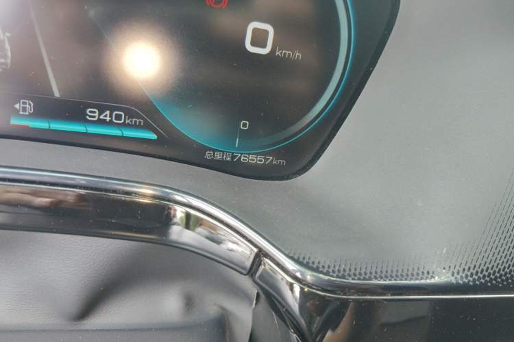 Used BYD Tang New Energy 2021 DM-i 112KM Prestige Model Odometer Close Up