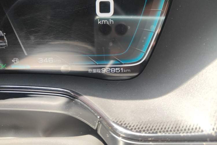 Used BYD Tang New Energy 2021 DM-i 112KM Prestige Model Odometer Close Up