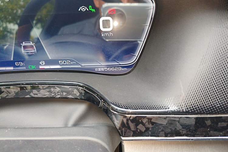 Used BYD Tang New Energy 2021 DM-i 112KM Prestige Model Odometer Close Up