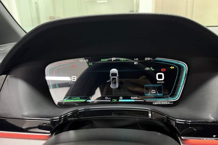 Used BYD Tang New Energy 2021 DM-i 112KM Prestige Model Odometer Close Up