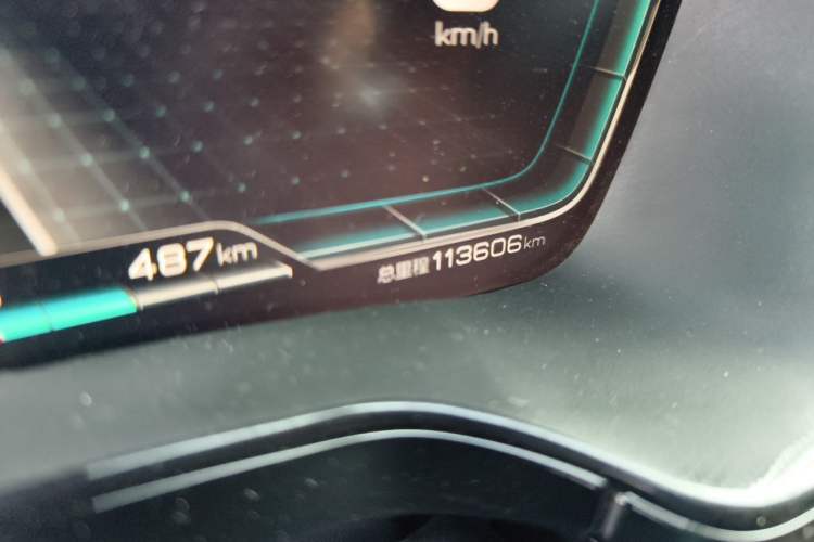 Used BYD Tang New Energy 2021 DM-i 112KM Prestige Model Odometer Close Up