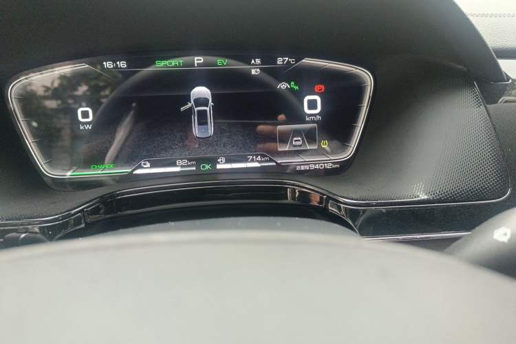 Used BYD Tang New Energy 2021 DM-i 112KM Prestige Model Odometer Close Up