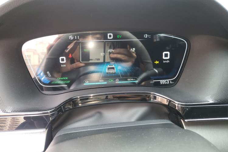 Used BYD Tang New Energy 2021 DM-i 112KM Prestige Model Odometer Close Up
