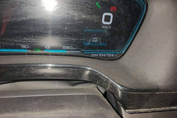 Used BYD Tang New Energy 2021 DM-i 112KM Prestige Model Odometer Close Up