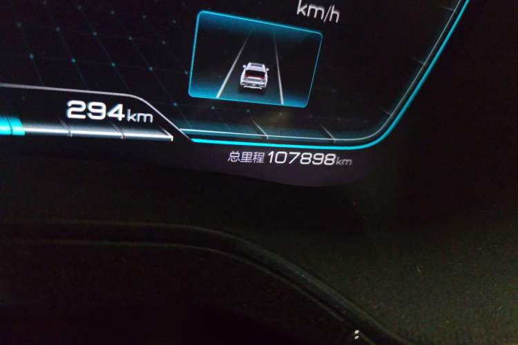 Used BYD Tang New Energy 2021 DM-i 112KM Prestige Model Odometer Close Up