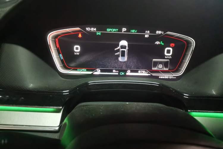 Used BYD Tang New Energy 2021 DM-i 112KM Prestige Model Odometer Close Up
