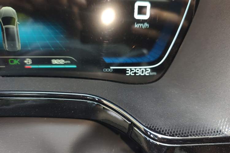 Used BYD Tang New Energy 2021 DM-i 112KM Prestige Model Odometer Close Up