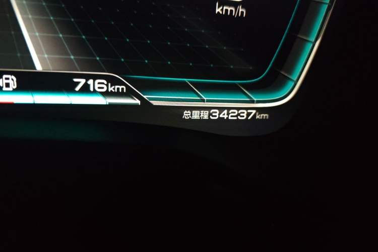 Used BYD Tang New Energy 2021 DM-i 112KM Prestige Model Odometer Close Up