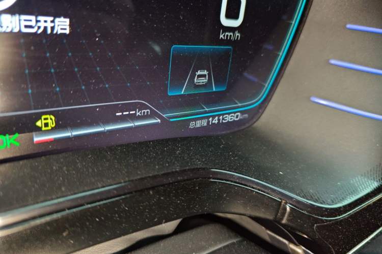 Used BYD Tang New Energy 2021 DM 2.0T Four-Wheel Drive High-Performance Flagship Model Odometer Close Up