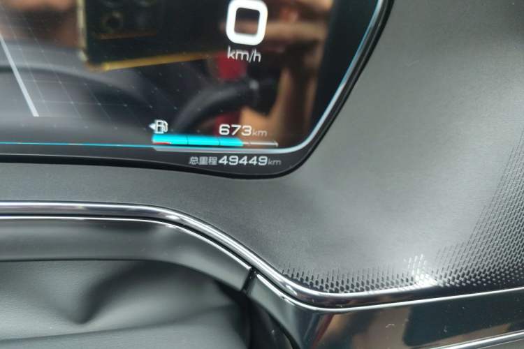 Used BYD Tang New Energy 2021 DM-i 112KM Prestige Model Odometer Close Up