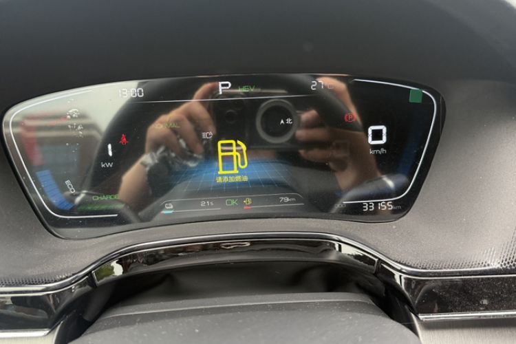 Used BYD Tang New Energy 2021 DM-i 112KM Prestige Model Odometer Close Up