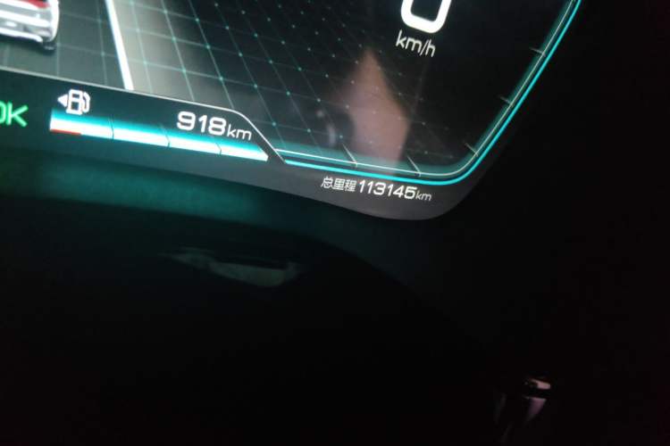 Used BYD Tang New Energy 2021 DM-i 112KM Prestige Model Odometer Close Up
