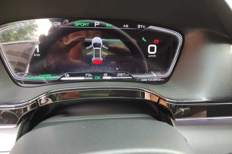 Used BYD Tang New Energy 2021 DM-i 112KM Prestige Model Odometer Close Up