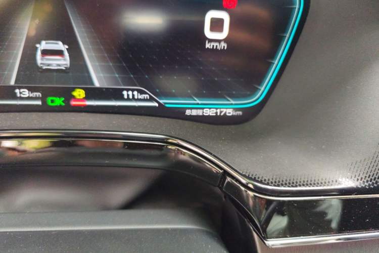 Used BYD Tang New Energy 2021 DM 2.0T Four-Wheel Drive High-Performance Luxury Model Odometer Close Up