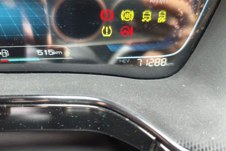 Used BYD Tang New Energy 2021 DM-i 112KM Prestige Model Odometer Close Up