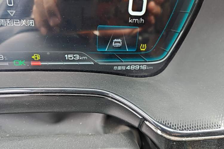 Used BYD Tang New Energy 2021 DM-i 112KM Prestige Model Odometer Close Up
