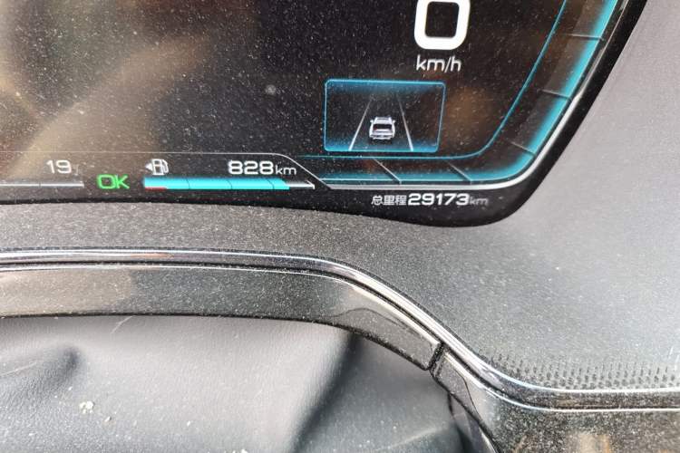 Used BYD Tang New Energy 2021 DM-i 112KM Prestige Model Odometer Close Up