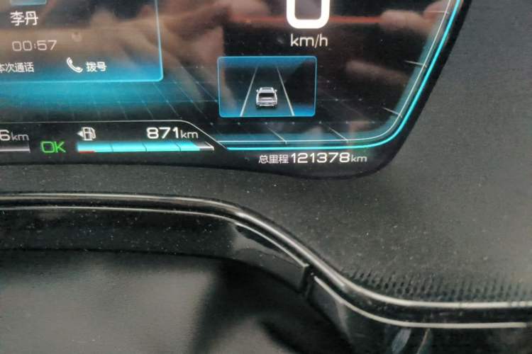 Used BYD Tang New Energy 2021 DM-i 112KM Prestige Model Odometer Close Up