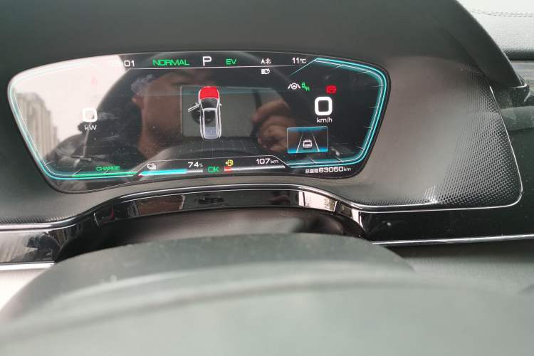 Used BYD Tang New Energy 2021 DM-i 112KM Prestige Model Odometer Close Up