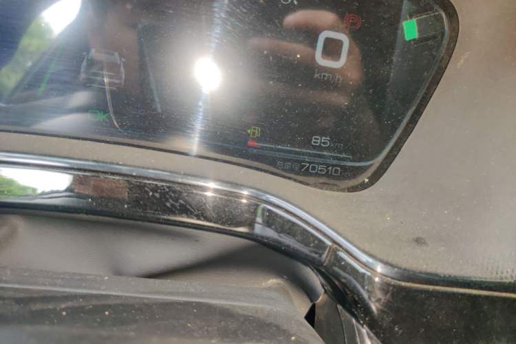 Used BYD Tang New Energy 2021 DM-i 112KM Prestige Model Odometer Close Up