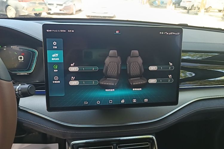 Used BYD Tang New Energy 2021 EV Four-Wheel Drive High-Performance Luxury Model Audio And AC Panel
