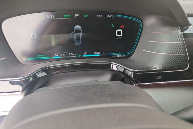 Used BYD Tang New Energy 2021 DM 2.0T Four-Wheel Drive High-Performance Flagship Model Odometer Close Up