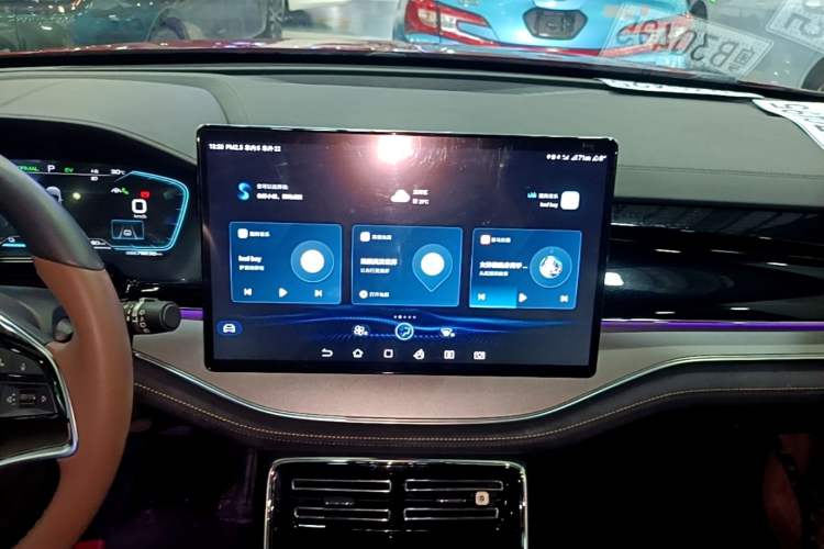 Used BYD Tang New Energy 2021 DM-i 112KM Prestige Model Audio And AC Panel