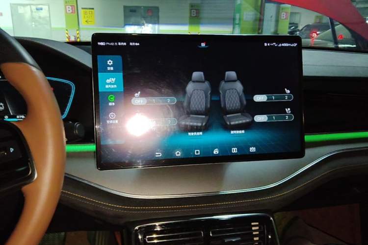 Used BYD Tang New Energy 2021 DM 2.0T Four-Wheel Drive High-Performance Luxury Model Audio And AC Panel