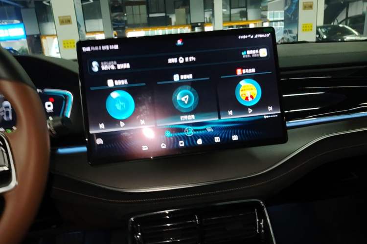 Used BYD Tang New Energy 2021 DM-i 112KM Prestige Model Audio And AC Panel
