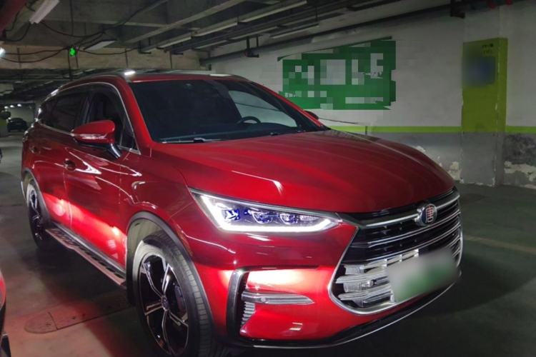 Used BYD Tang New Energy 2021 DM 2.0T Four-Wheel Drive High-Performance Luxury Model Front Right 45 Deg