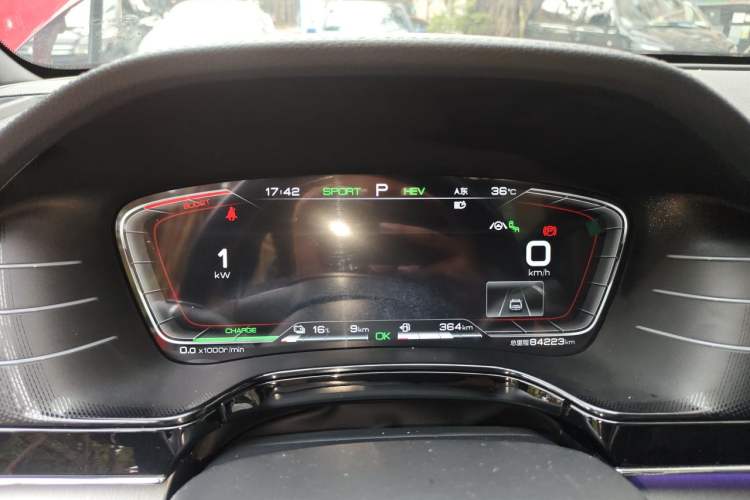 Used BYD Tang New Energy 2021 DM 2.0T Four-Wheel Drive High-Performance Flagship Model Instrument Cluster
