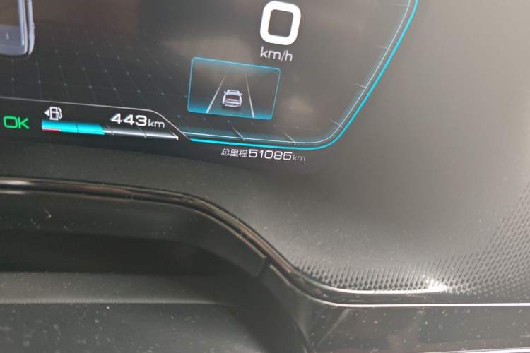 Used BYD Tang New Energy 2021 DM-i 112KM Prestige Model Odometer Close Up