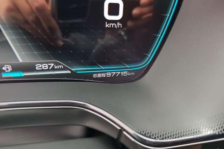 Used BYD Tang New Energy 2021 DM-i 112KM Prestige Model Odometer Close Up