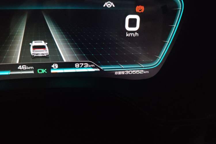 Used BYD Tang New Energy 2021 DM-i 112KM Prestige Model Odometer Close Up
