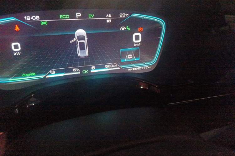 Used BYD Tang New Energy 2021 DM-i 112KM Prestige Model Odometer Close Up