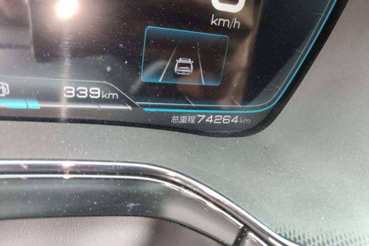 Used BYD Tang New Energy 2021 DM-i 112KM Prestige Model Odometer Close Up