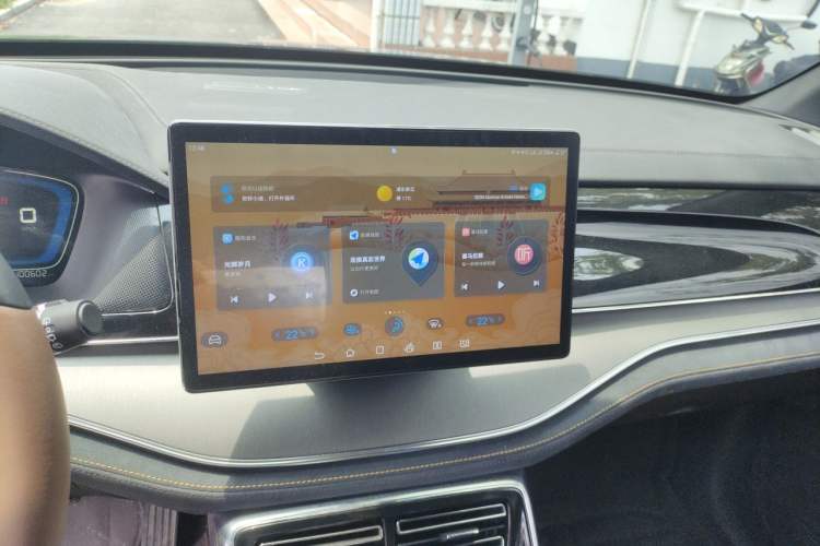 Used BYD Tang New Energy 2021 DM-i 112KM Prestige Model Audio And AC Panel